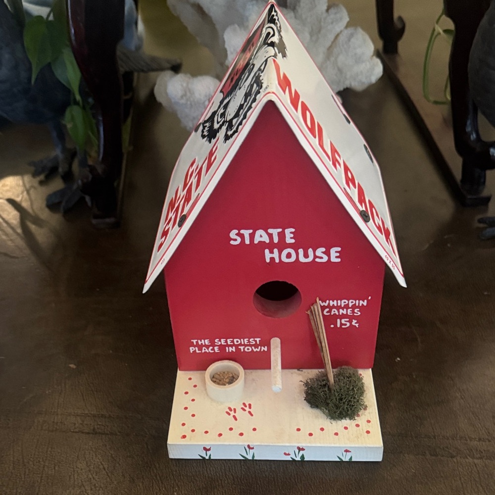 North Carolina 🔥sale🔥 state Wolfpack NWOT Birdhouse Made in USA 1996